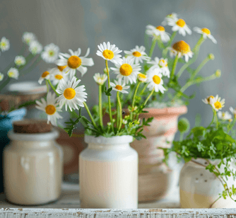 pot de yaourt fleur